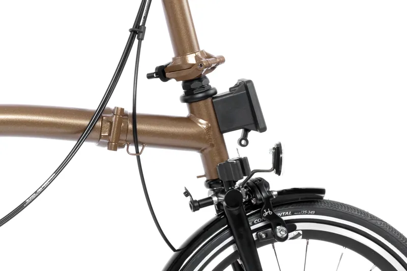 Brompton P Line Urban Folding Bike 2024 in Bronze Sky-5